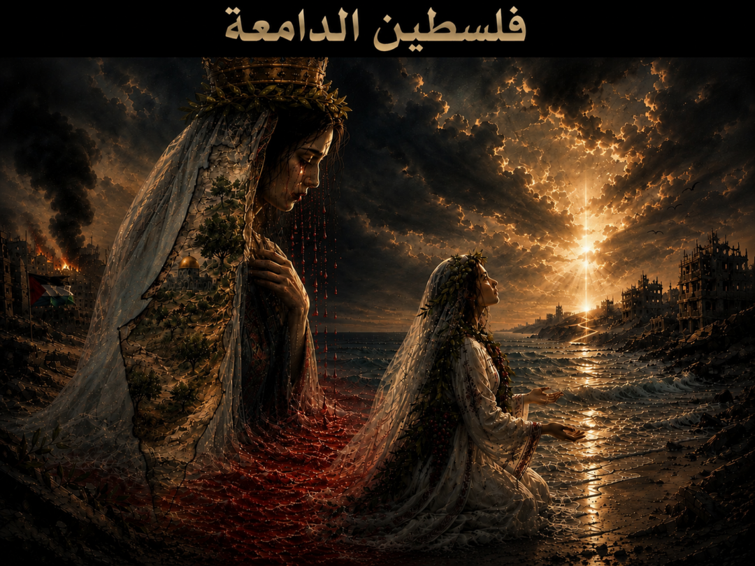فلسطين الدامعة